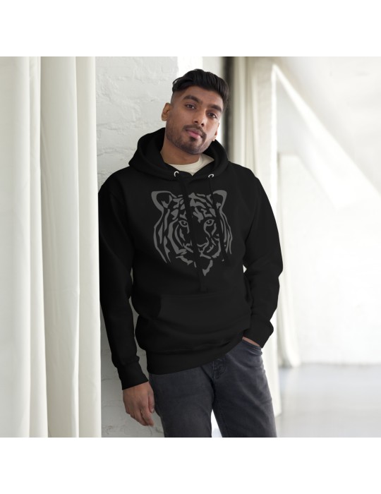 Tiger head unisex hooded jumper Men