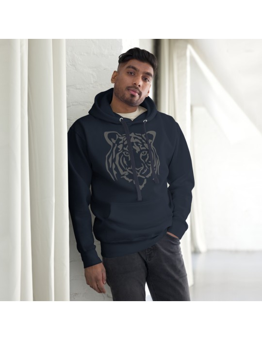 Tiger head unisex hooded jumper Men