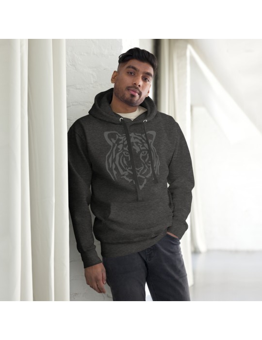 Tiger head unisex hooded jumper Men