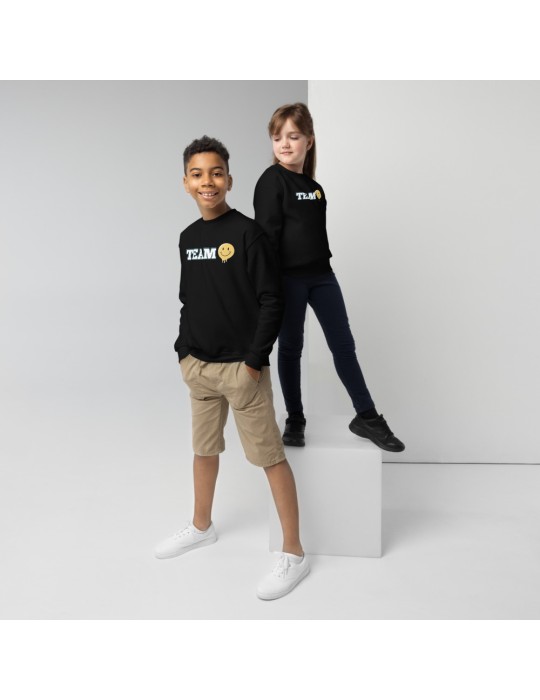 Crew neck T-shirt for teenagers Team Smiley Kids