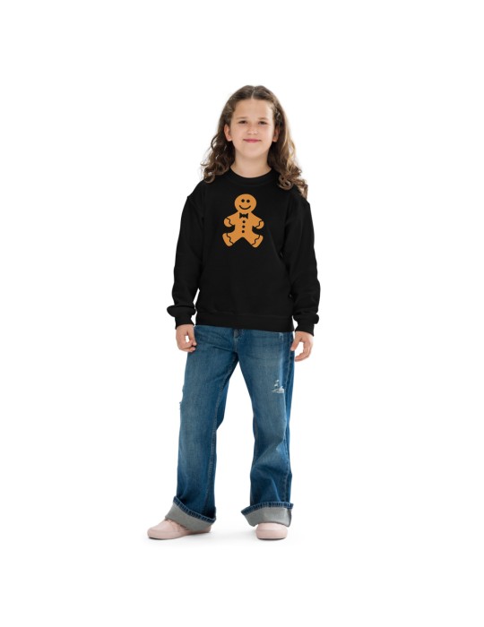 T-shirt with round neckline for teenagers with gingerbread man Kids