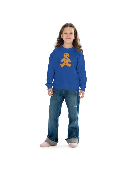 T-shirt with round neckline for teenagers with gingerbread man Kids