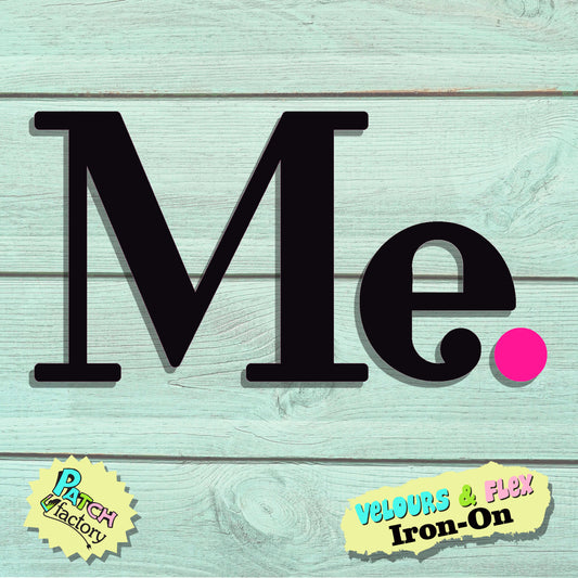 Iron-on image Me. Lettering to iron on
