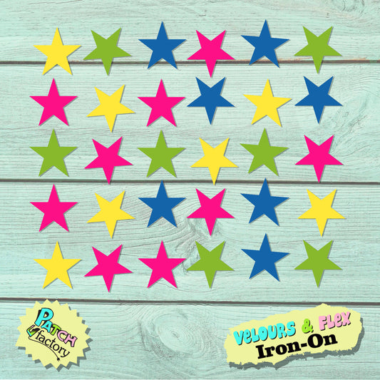 Ironing picture set of colorful stars