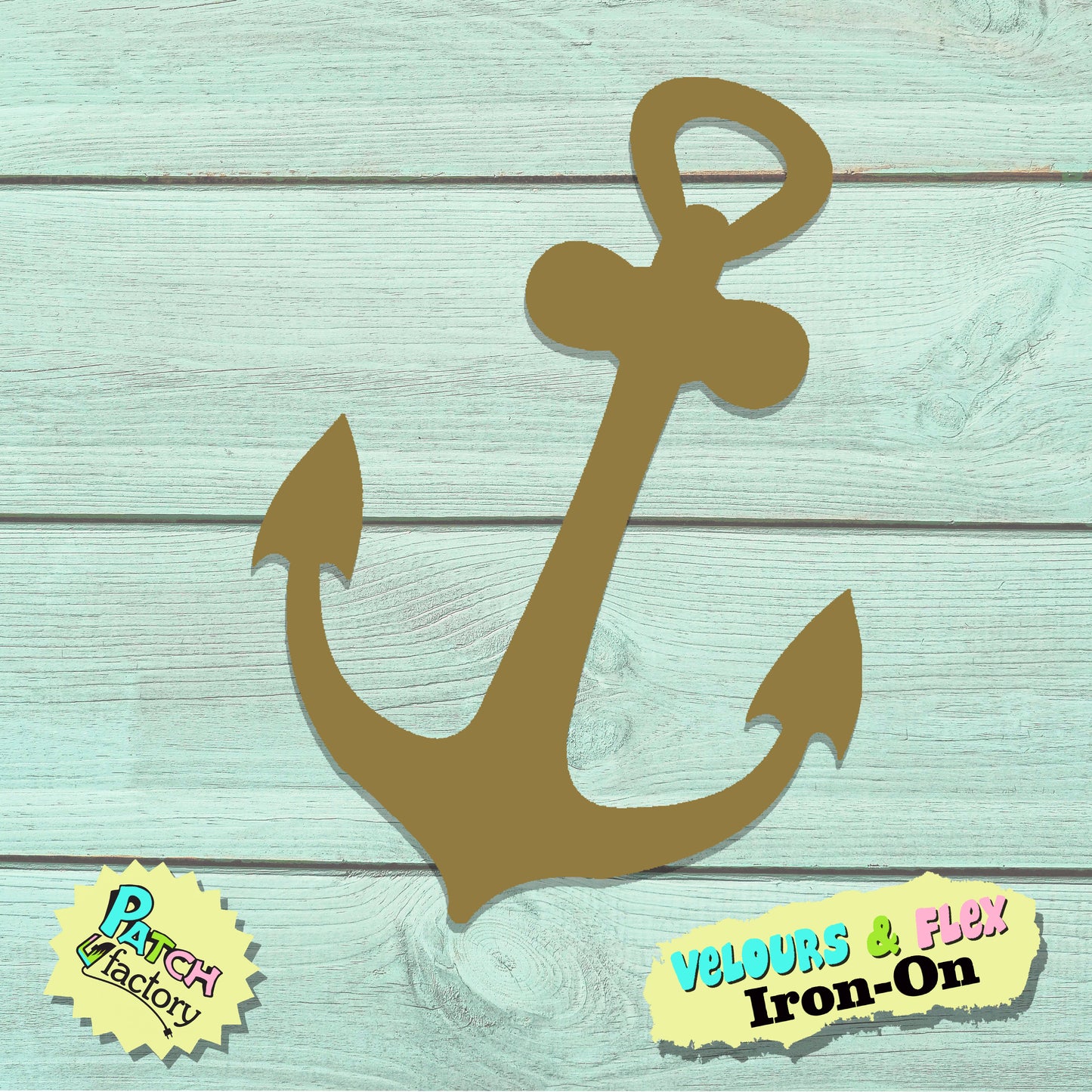 Iron-on patch anchor
