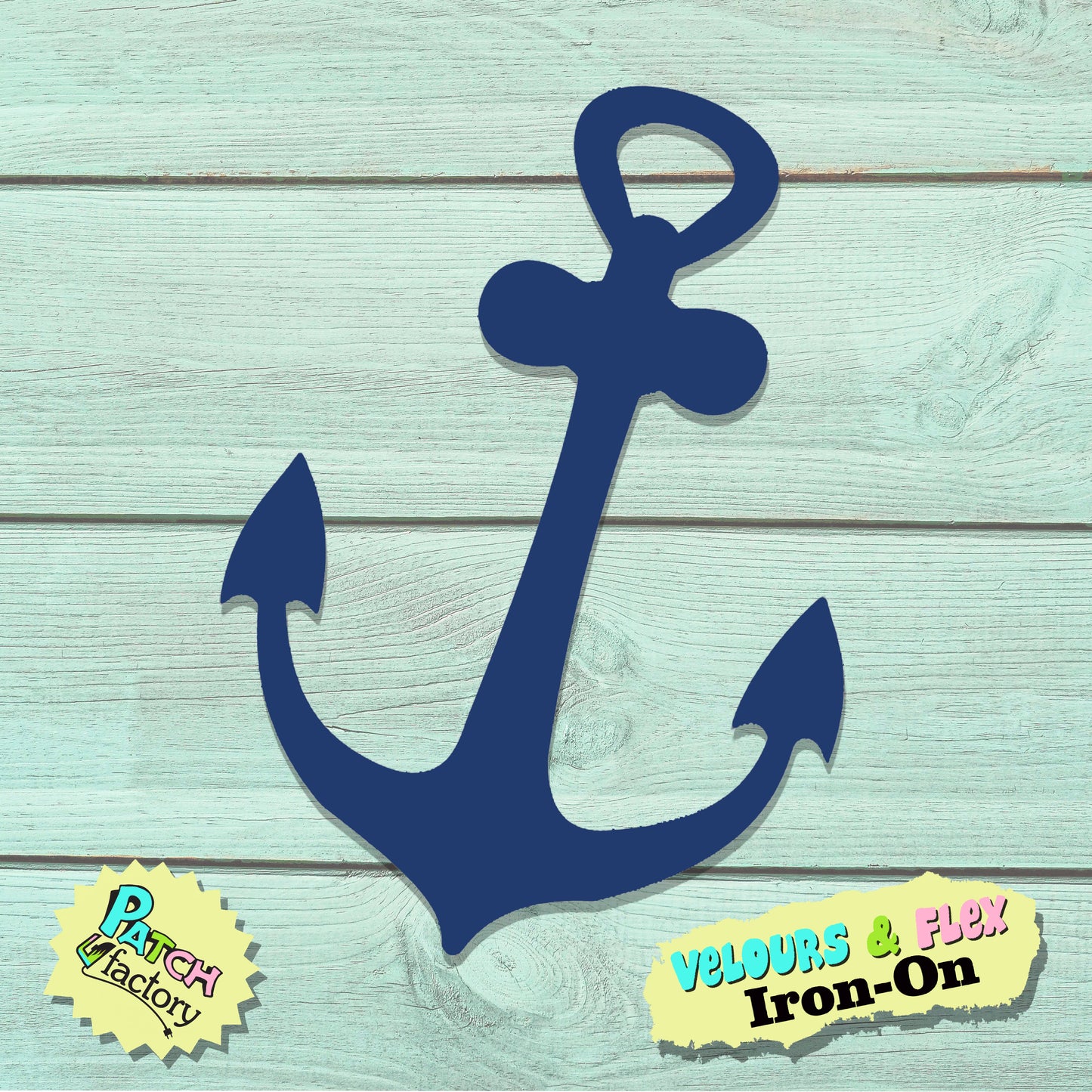Iron-on patch anchor